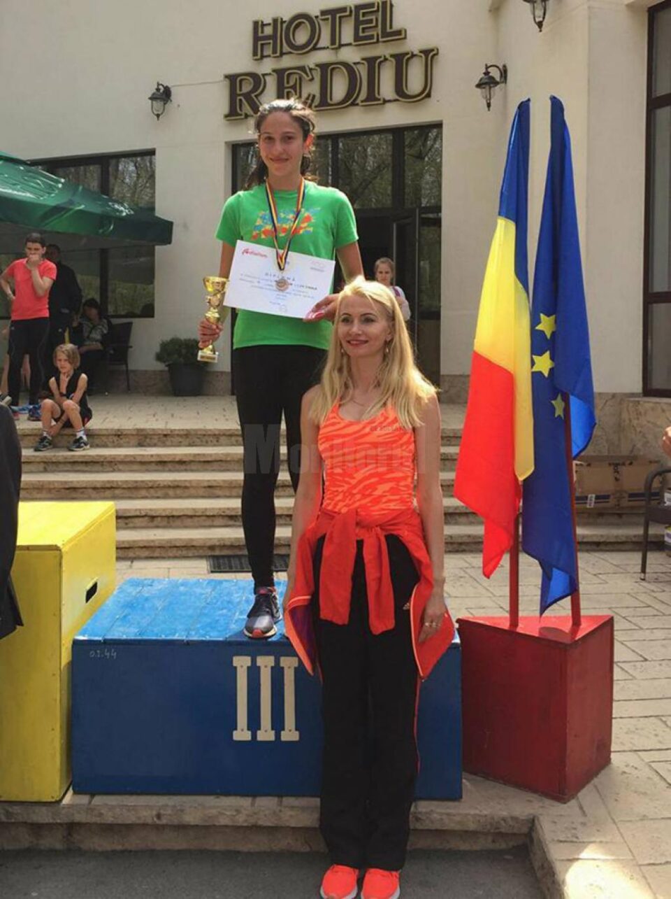 Diana Vaman și antrenoarea Erzilia Tâmpău