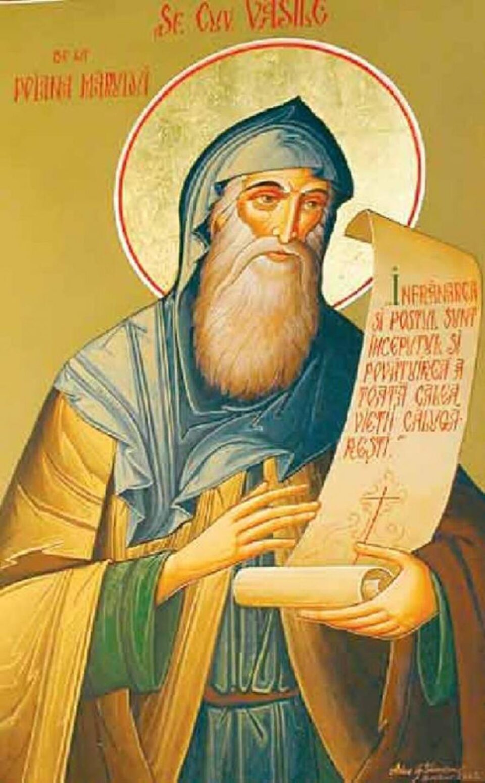 Sfântul Cuvios Vasile de la Poiana Mărului (†1767)
