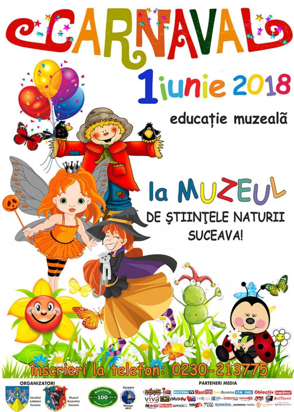 Carnavalul Copiilor, la Muzeul de Științele Naturii Suceava