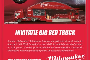 Caravana Milwaukee Big Red Truck – We bring the Thunder, eveniment unic în Suceava