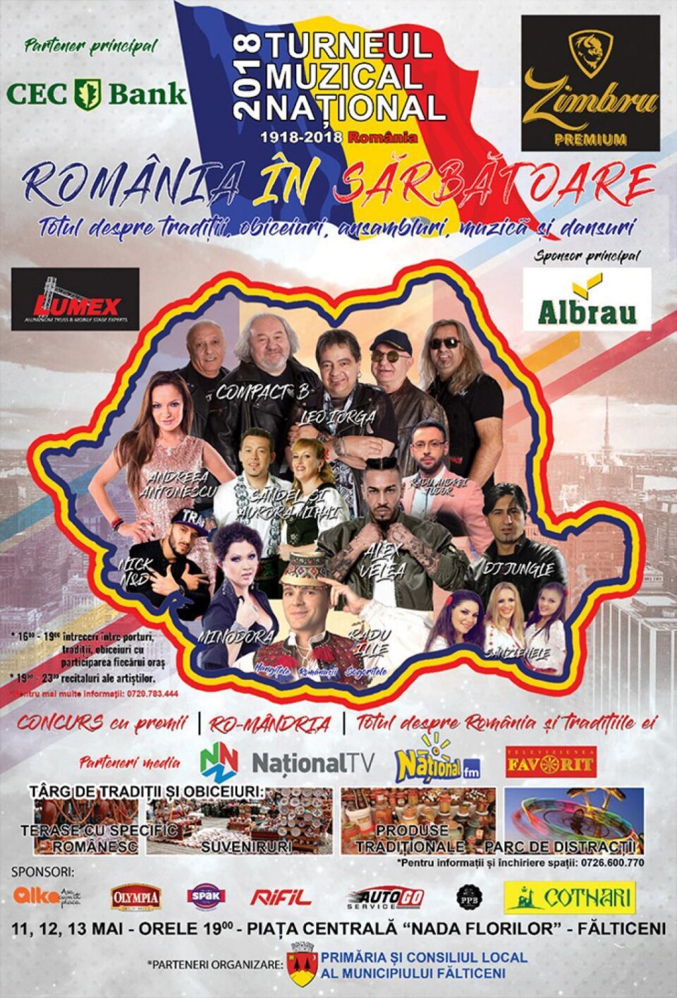 Turneul muzical național „România în sărbătoare” ajunge la Fălticeni