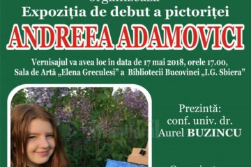Vernisajul expoziției de pictură a Andreei Adamovici, la Biblioteca Bucovinei
