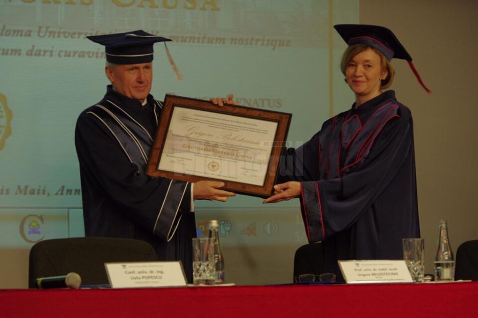 Rectorul ASEM, acad. Grigore Belostecinic, a fost distins cu titlul Doctor Honoris Causa