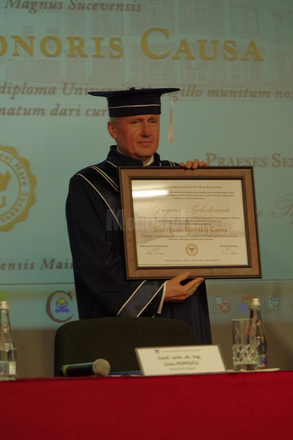 Rectorul Academiei de Științe Economice din Republica Moldova, Doctor Honoris Causa al USV