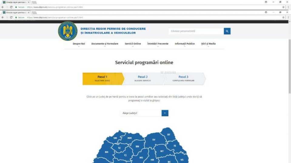 Serviciul programari online