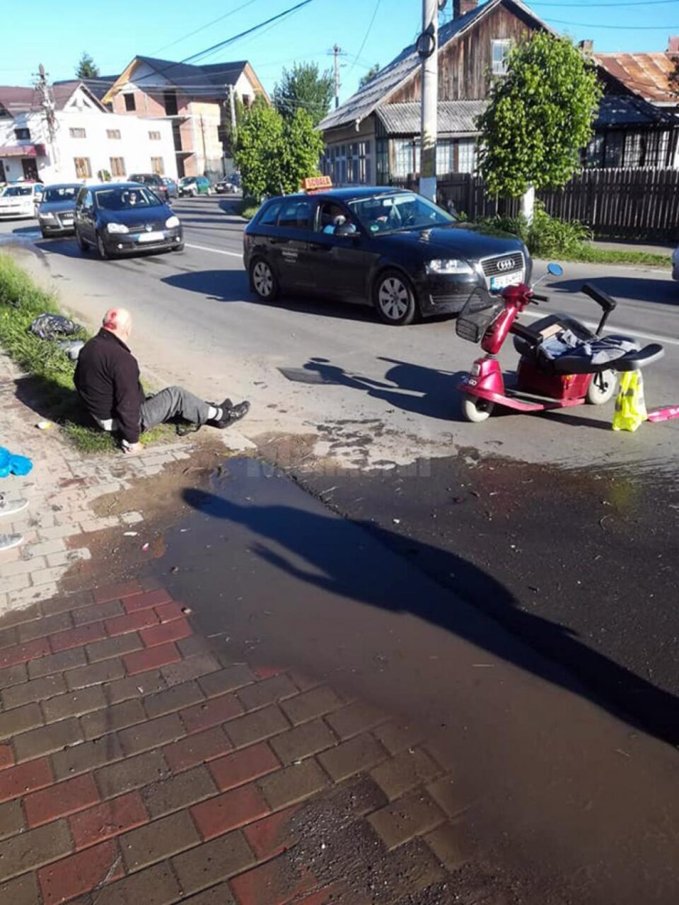 Unul dintre bătrânii accidentați