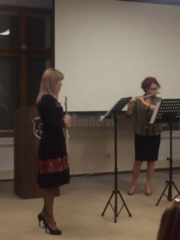 Prof. Elena Istrate și prof. Mihaiela Săveanu, în concert la Muzeul de Istorie
