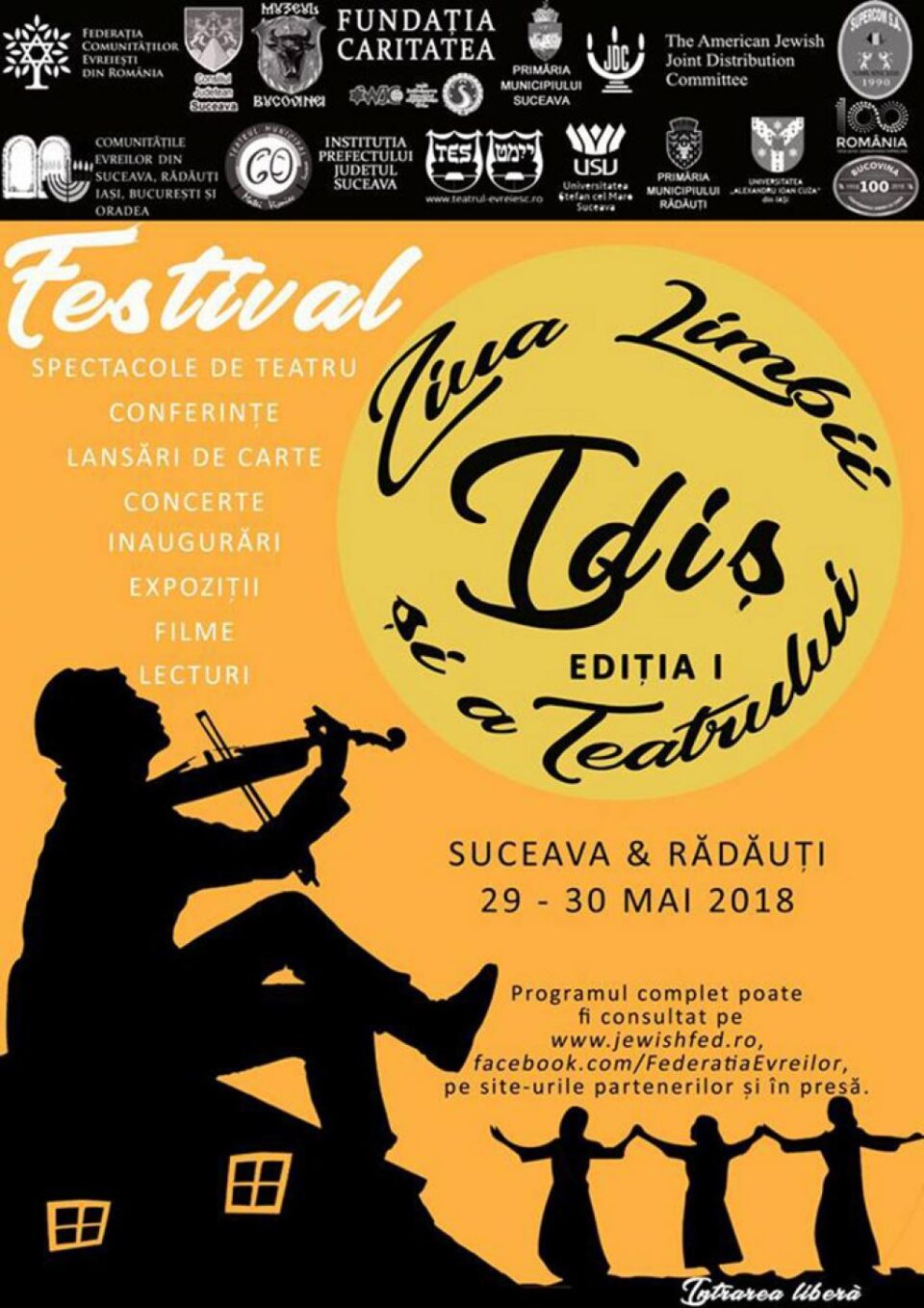 Festivalul „Ziua Limbii și a Teatrului Idiș”, ediția I, la Suceava și Rădăuți