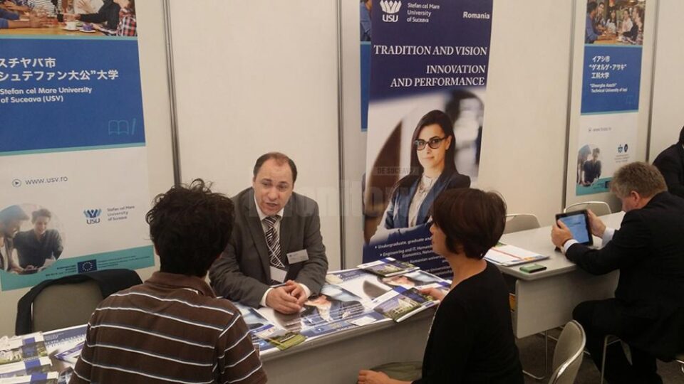 Prof. univ. dr. Mihai Dimian, ordonatorul de credite al universității sucevene, la Târgul European pentru Învățământul Superior din Japonia