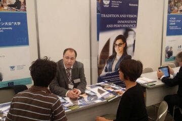 Prof. univ. dr. Mihai Dimian, ordonatorul de credite al universității sucevene, la Târgul European pentru Învățământul Superior din Japonia