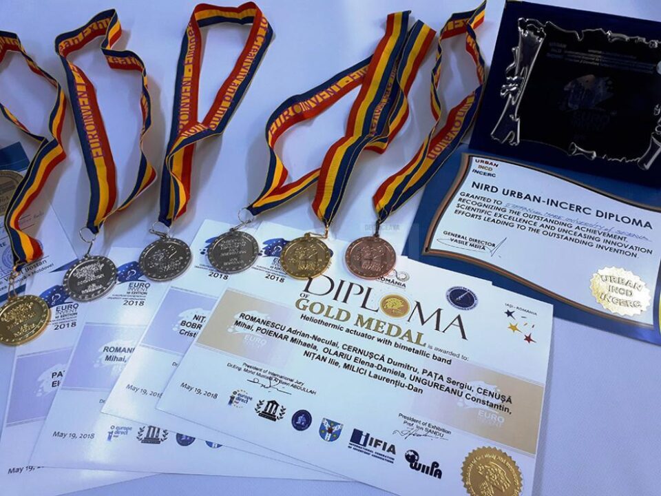 Medalii la Expoziția Europeană a Creativității și Inovării ”Euroinvent” pentru universitarii suceveni