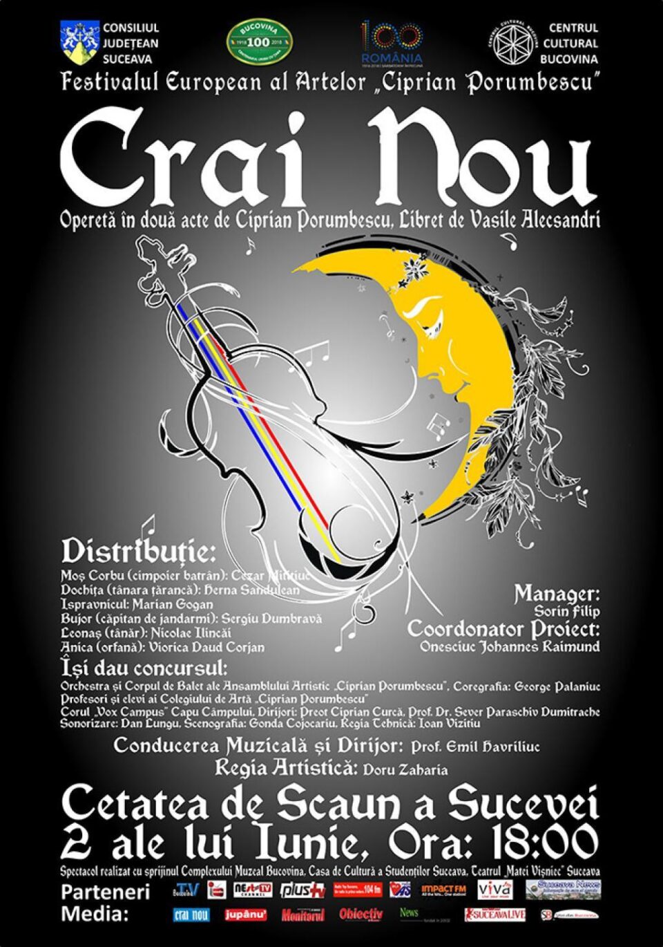 Opereta „Crai Nou” de Ciprian Porumbescu, repusă în scenă la Suceava după 25 de ani