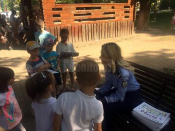 „Copilărie în Siguranță”, acțiuni preventive ale polițiștilor, la Suceava și Fălticeni