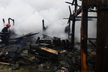 Pagube mari, păsări și capre moarte, după un incendiu provocat de un trăsnet