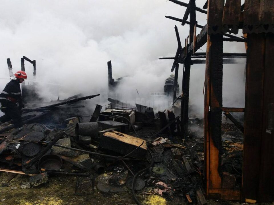 Pagube mari, păsări și capre moarte, după un incendiu provocat de un trăsnet