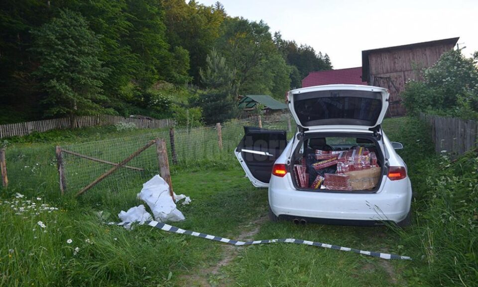 Autoturismul abandonat după urmărirea de la Nispitu