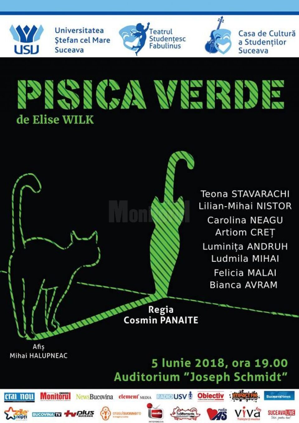 "Pisica verde", marți, la USV