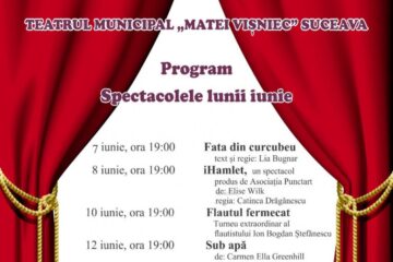 Spectacolele lunii iunie la Teatrul "Matei Vișniec" Suceava