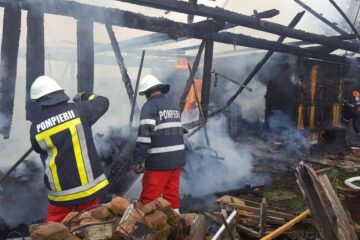 Incendiu puternic la o gospodărie din Horodnic de Sus