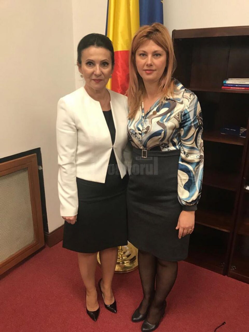 Deputatul Maricela Cobuz și ministrul Sănătății, Sorina Pintea