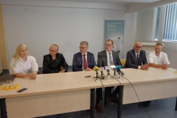 Dr. Ana Miron, dr. Elena Ganea Motan, prof. dr. Jörg Wellmer, dr. Marec Von Lehe, managerul Vasile Rîmbu, dr. Anatolii Buzdugan