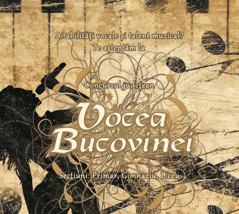 Concursul județean de muzică ușoară „Vocea Bucovinei”, ediția a V-a, sâmbătă, la Shopping City Suceava