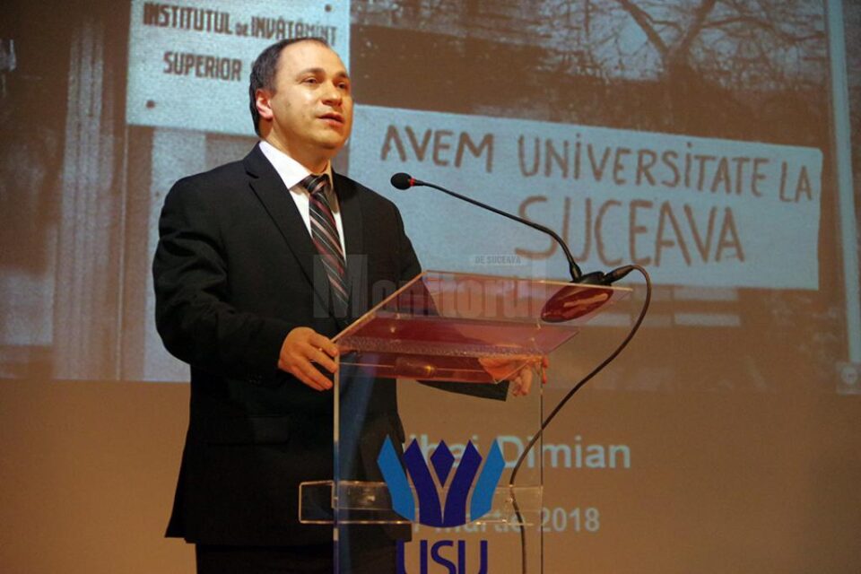 Rectorul interimar al Universității „Ștefan cel Mare” Suceava, Mihai Dimian
