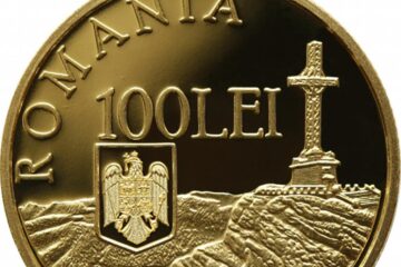 Monedă din aur cu tema „100 de ani de la încheierea Primului Război Mondial