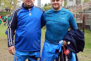Andrei Varvaroi (dreapta) și Ștefăniță Rusu se vor ocupa de echipa de seniori din Gura Humorului