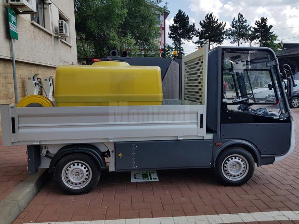 Autocisterna electrică achiziționată din fonduri elvețiene