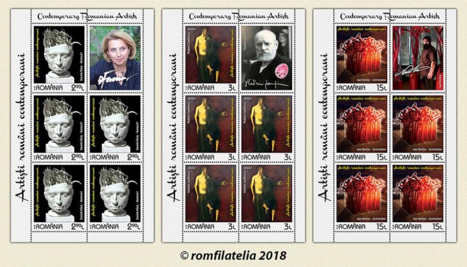 Emisiunea de mărci poștale „Artiști români contemporani”