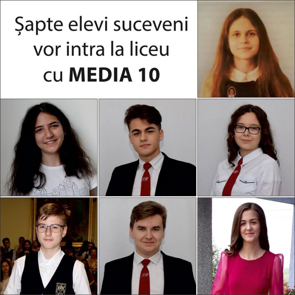 Șapte elevi suceveni vor intra la liceu cu media 10