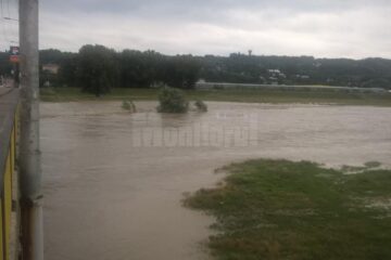 Râul Suceava, în municipiul Suceava