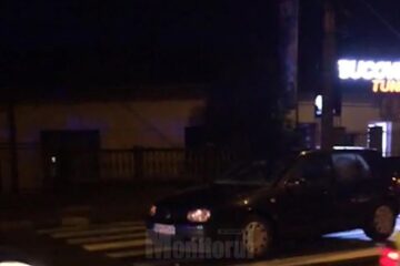 Mașina implicată în accident