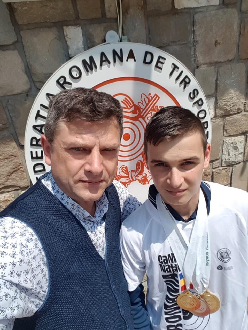 Andrei Paval si antrenorul Stefan Buiucliu