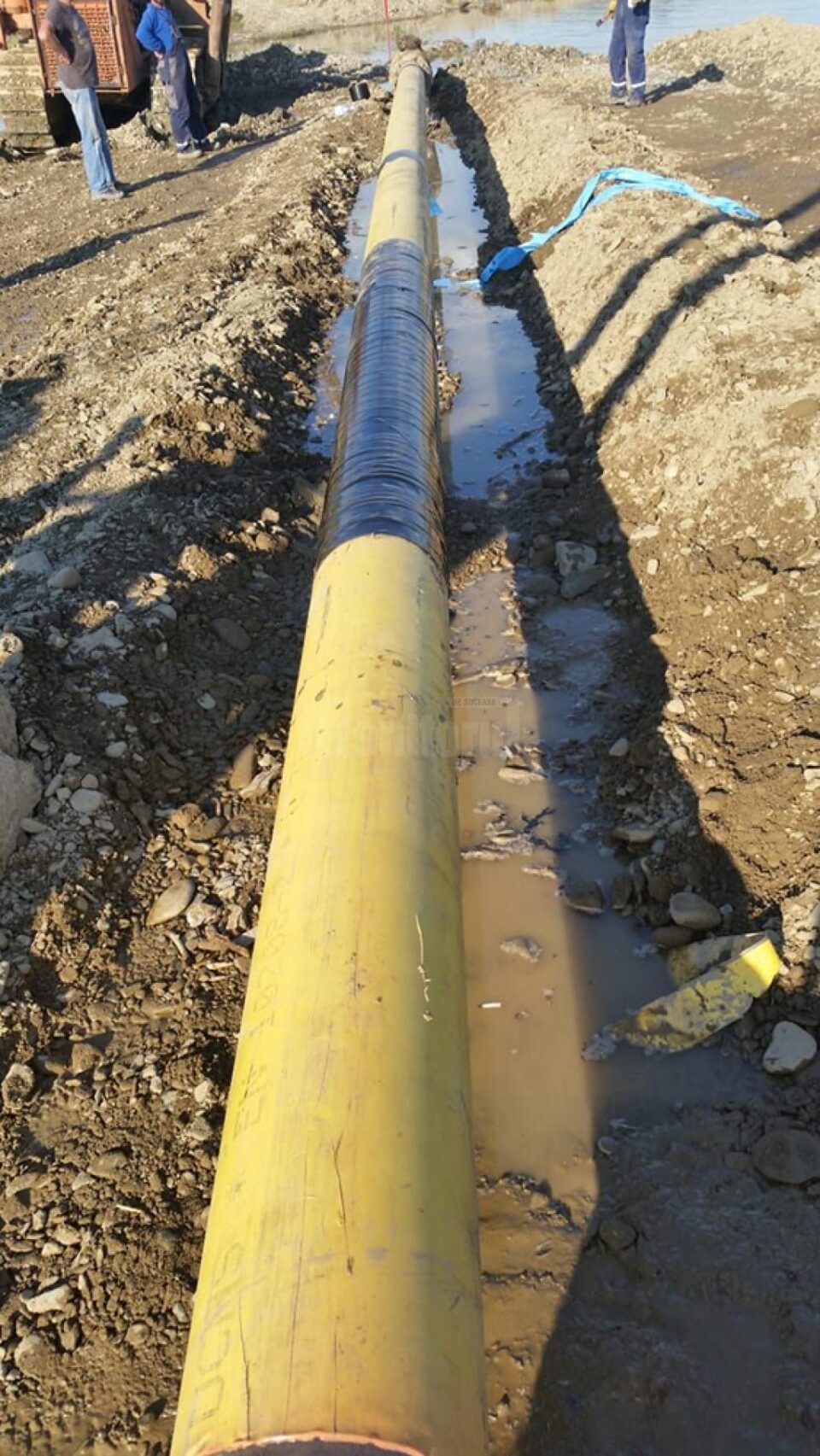 Noua conductă de gaz metan care alimentează municipiul Rădăuți