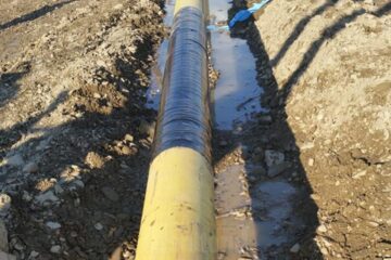 Noua conductă de gaz metan care alimentează municipiul Rădăuți