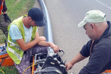 Lucrul la aducțiunea de apă potabilă de la Todirești