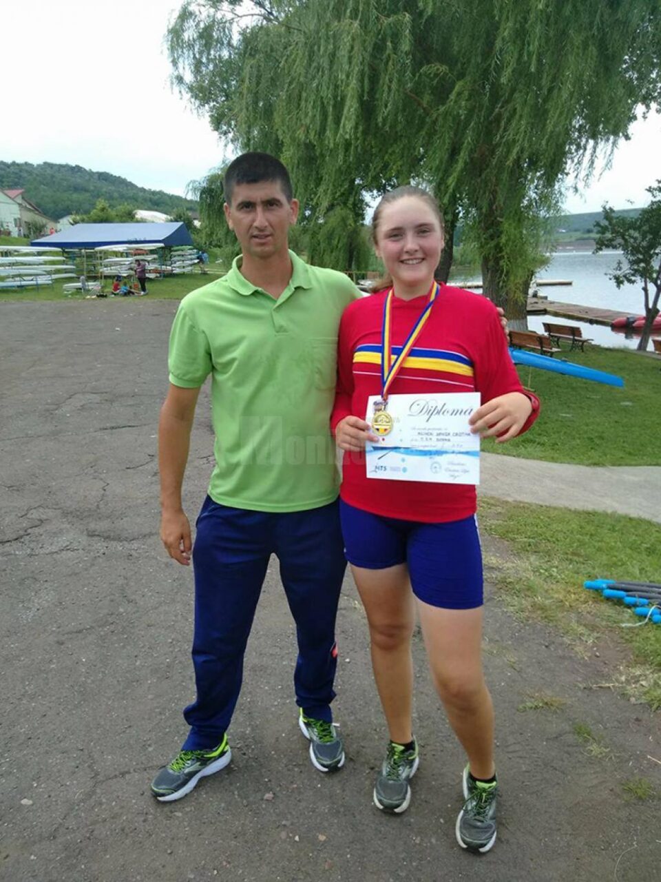 Denisa Ailicai alaturi de antrenorul Ioan Despa