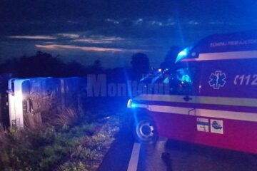 Accidentul de duminică seară, din apropiere de Dănila, s-a produs din cauza șoferului care conducea autocarul