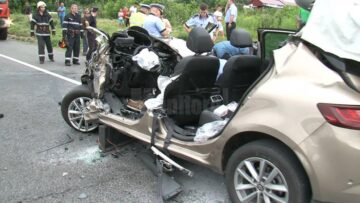 Mașina în care se afla suceveanul