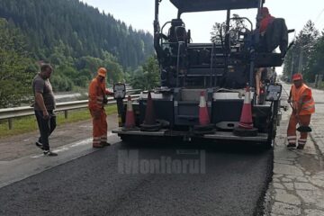 Lucrări de asfaltare începute ieri, pe DN 17A