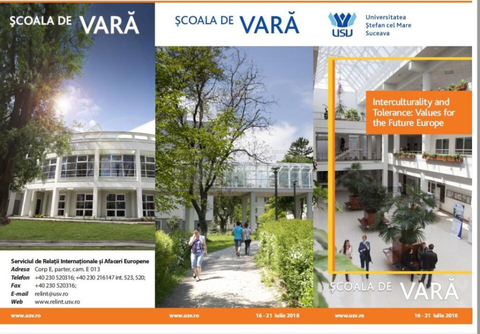 Școala de vară "Interculturality and Tolerance: Values for the Future Europe", la Vatra Dornei