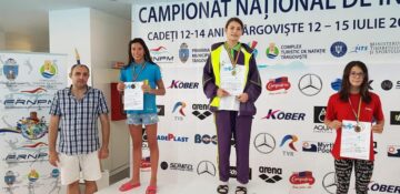 Înotătorii din județ au câștigat 16 medalii la naționalele de cadeți