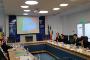 O delegație din Republica Populară Chineză, în vizită la Universitatea „Ștefan cel Mare”