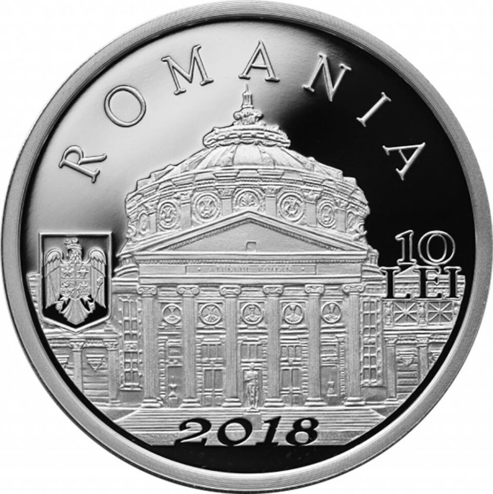 Monedă din argint- avers