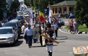 Procesiune religioasă pe străzile Fălticeniului, de Sfântul Mare Prooroc Ilie Tezviteanul