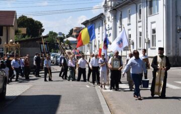 Procesiune religioasă pe străzile Fălticeniului, de Sfântul Mare Prooroc Ilie Tezviteanul
