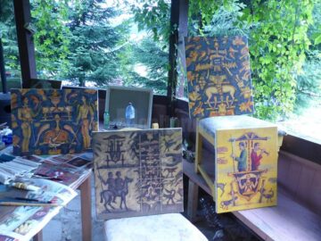 Artiști plastici profesioniști din România, Republica Moldova și Ucraina, într-o tabără de pictură la Vama