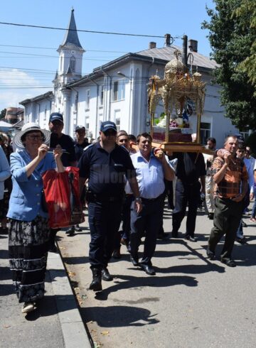 Procesiune religioasă pe străzile Fălticeniului, de Sfântul Mare Prooroc Ilie Tezviteanul